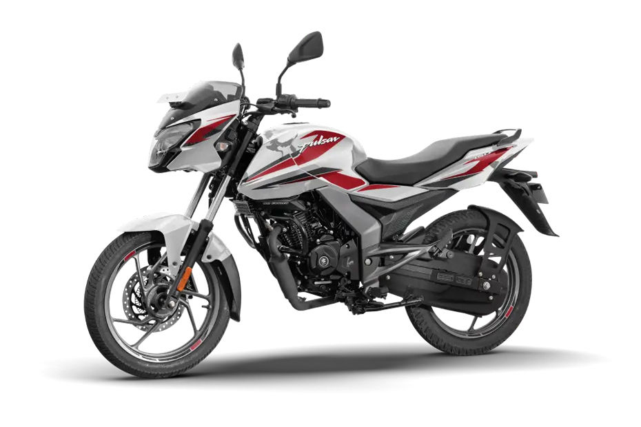 Bajaj Pulsar 150 Pearl Metallic White And Metallic Red colour