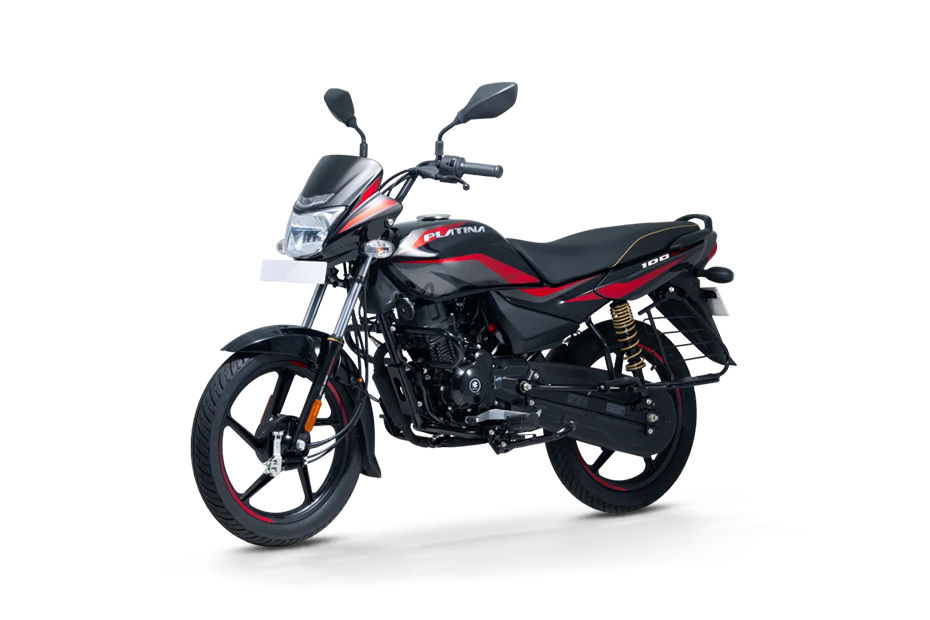 Bajaj Platina 100 Black And Red colour