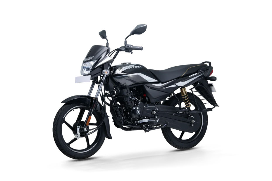 Bajaj Platina 100 Black And White colour