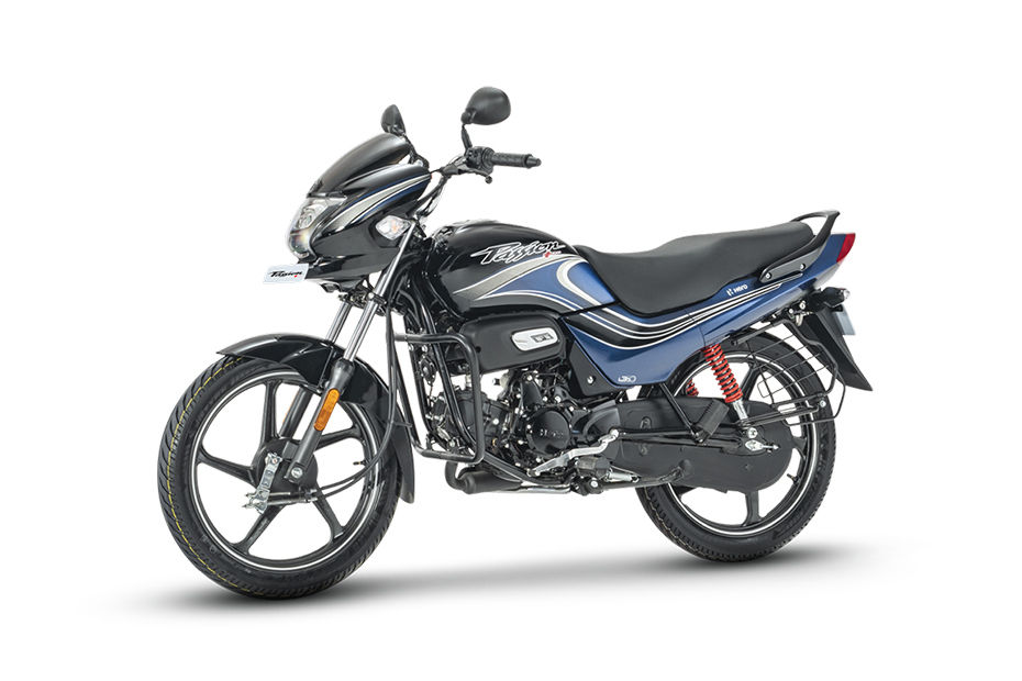 Hero Passion Plus Black Nexus Blue colour