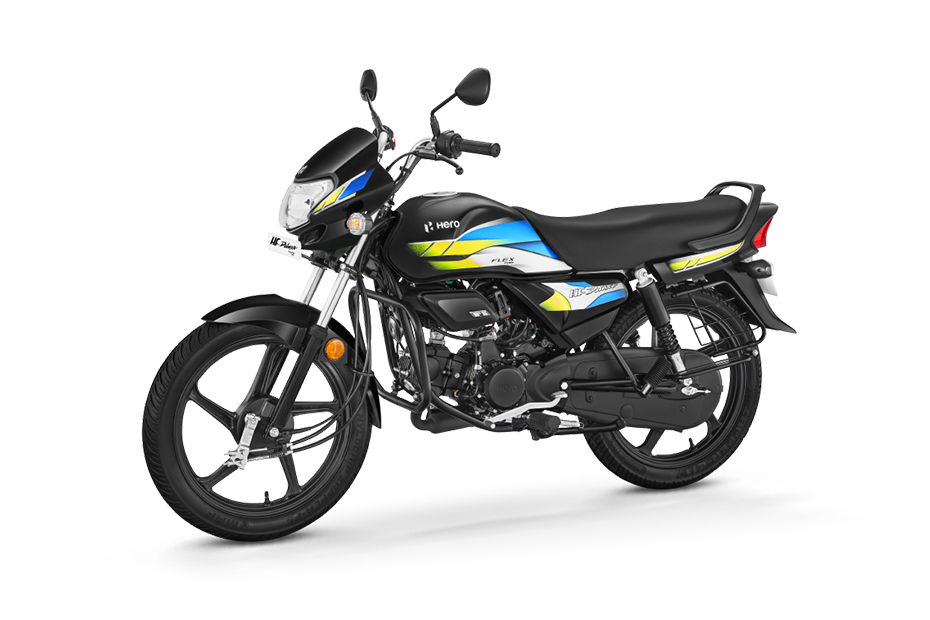 Hero HF Deluxe Flex Fuel Lime Yellow colour