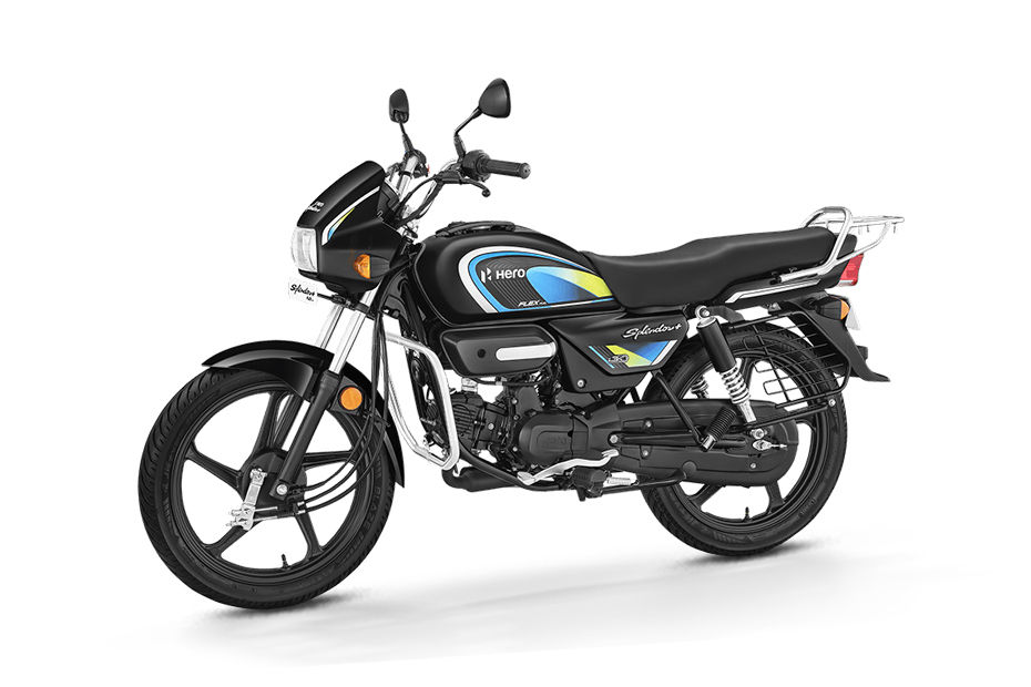 Hero Splendor Plus Flex Fuel Lime Yellow colour