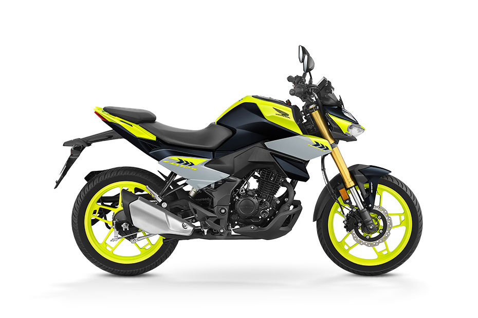Honda CB125 Hornet Pearl Siren Blue With Lemon Ice Yellow colour