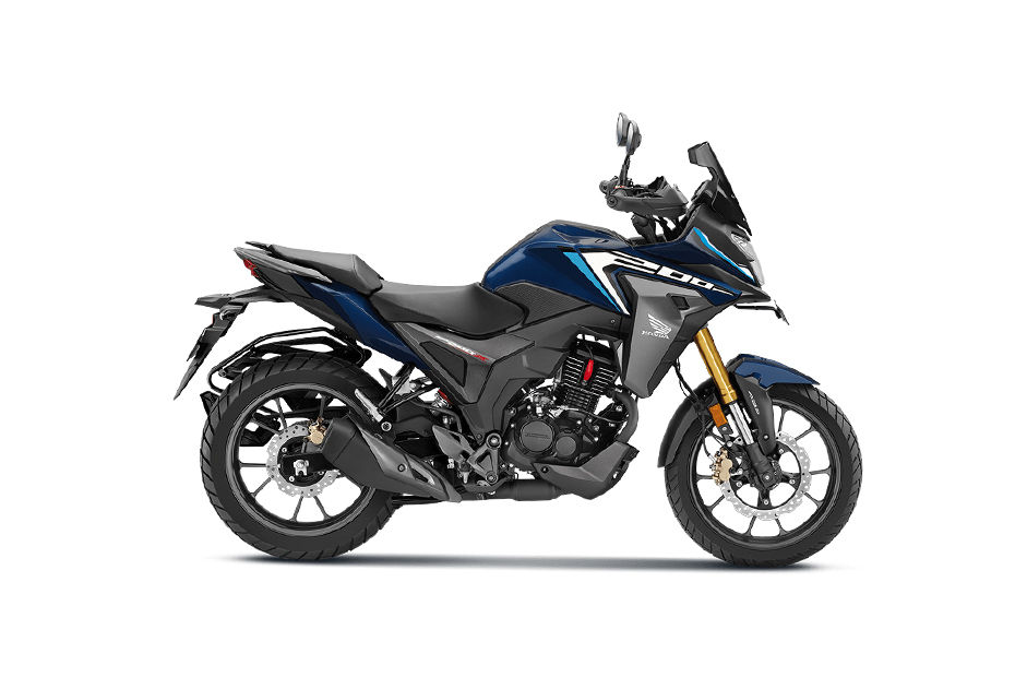 Honda CB200X Decent Blue Metallic colour