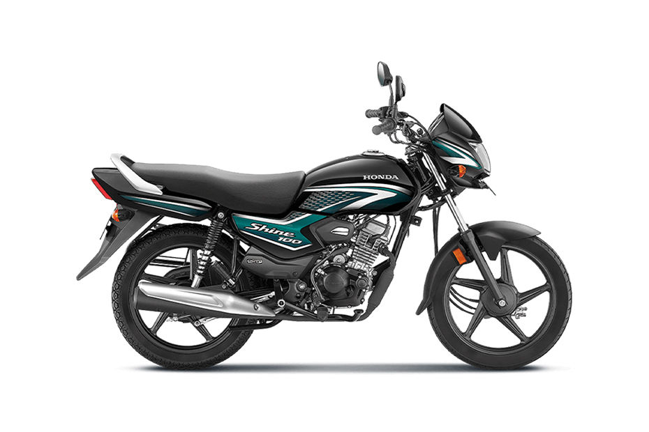 Honda Shine 100 Green With Black colour