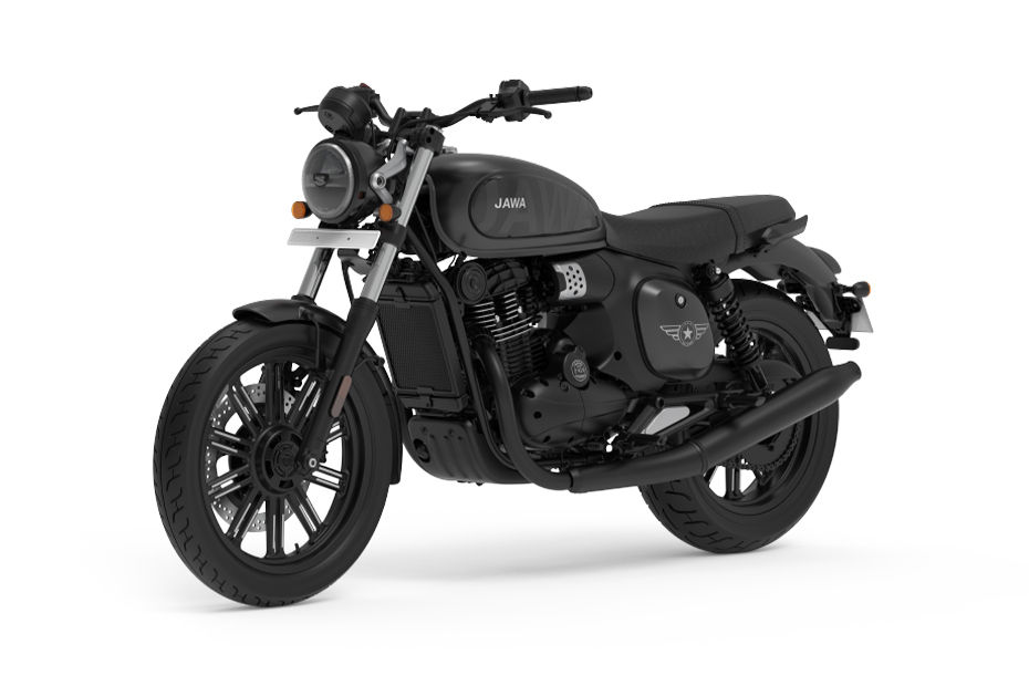 Jawa 42 FJ Matte Black With Black Clad colour