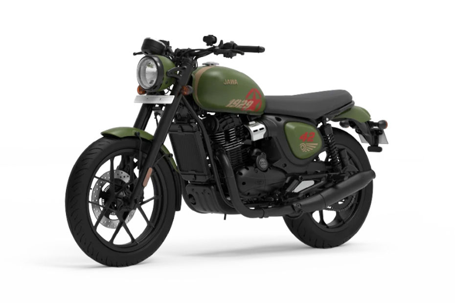 Jawa 42 All Stars Battle Green colour
