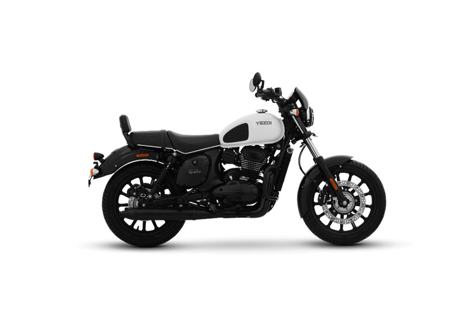 Yezdi 2024 Roadster Glacial White colour