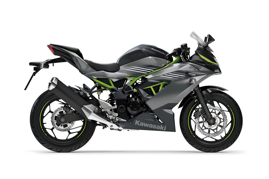 Kawasaki Ninja 125 Metallic Graphite Gray And Metallic Spark Bla colour