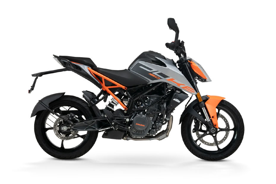 KTM 160 Duke Silver Metallic Matte colour