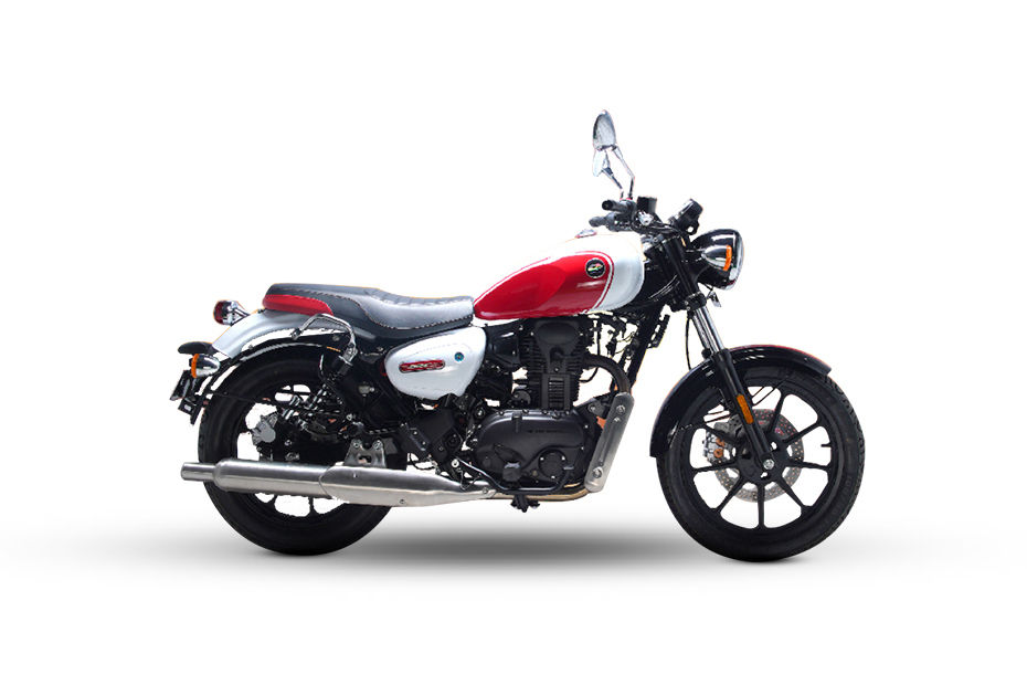 QJ Motor SRC 500 Red White & Silver Black colour