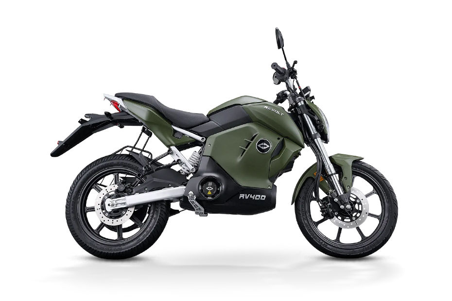 Revolt RV400 Dark Lunar Green colour