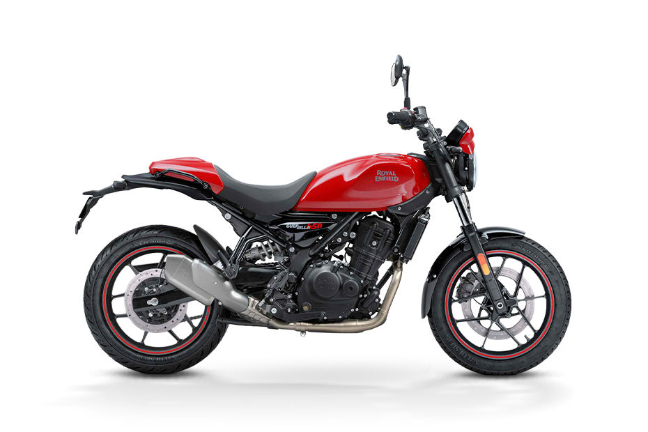 Royal Enfield Guerrilla 450 Apex Red colour