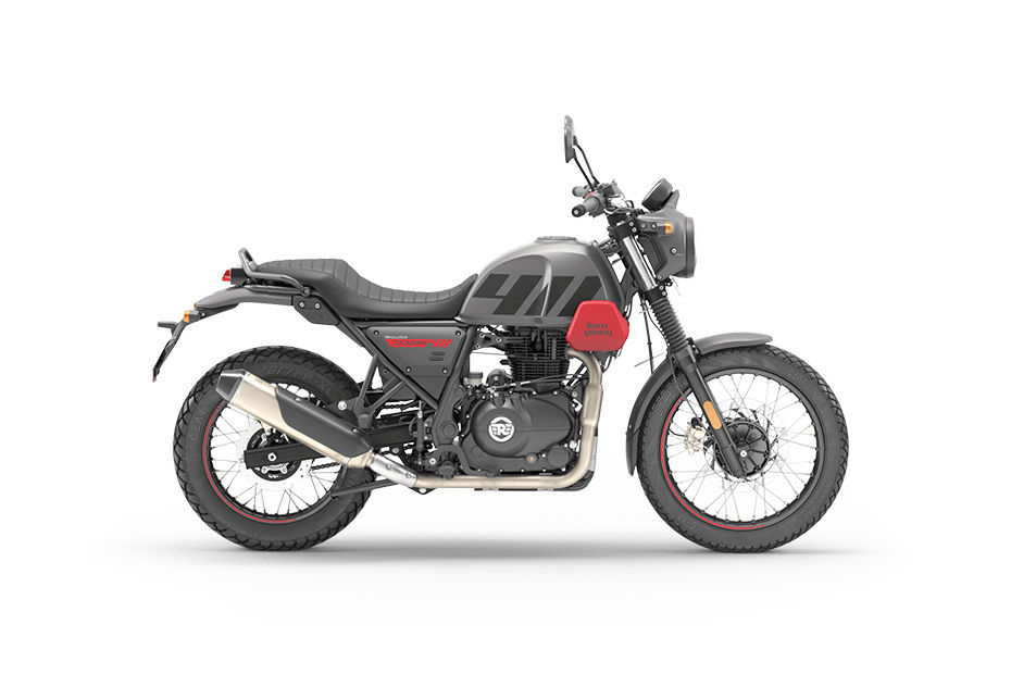 Royal Enfield Scram 411 Graphite Red colour