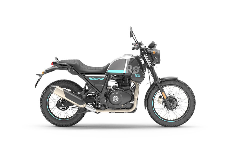 Royal Enfield Scram 411 Silver Spirit colour