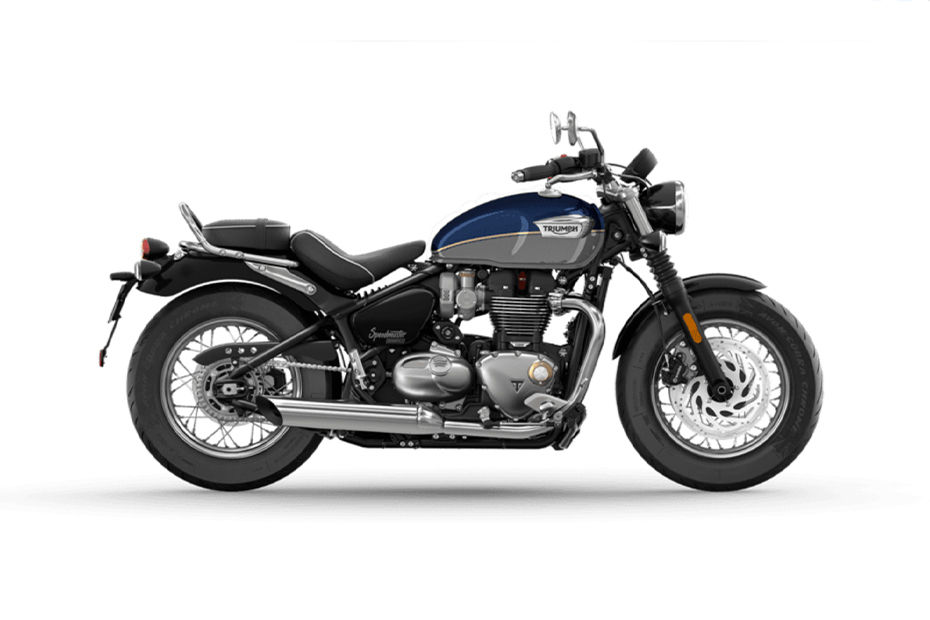 Triumph Bonneville Speedmaster Pacific Blue And Silver Ice colour