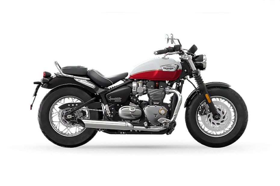 Triumph Bonneville Speedmaster Snowdonia And Cranberry Red colour