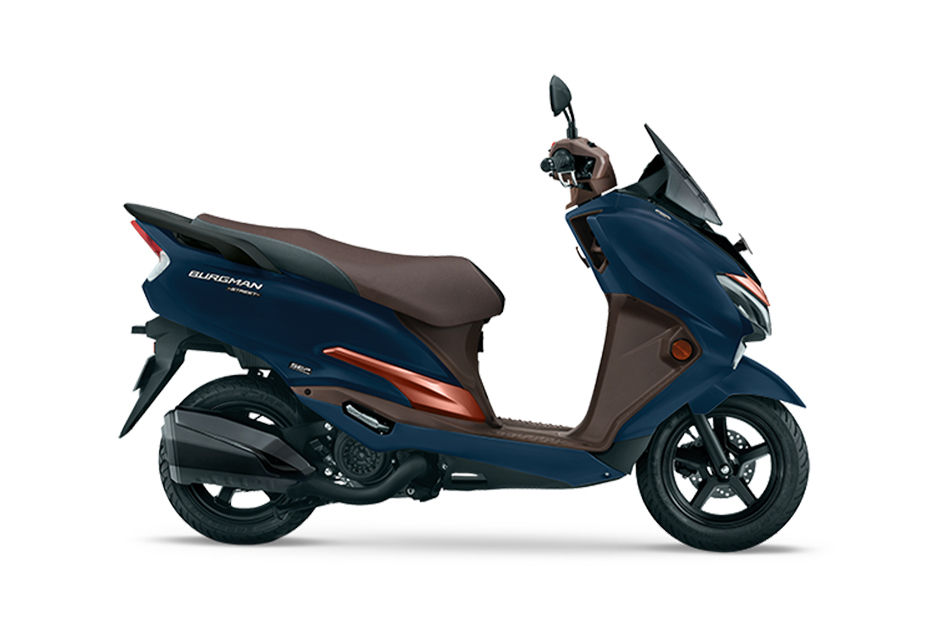 Suzuki Burgman Street Metallic Mat Stellar Blue And Metallic Mat Lu colour