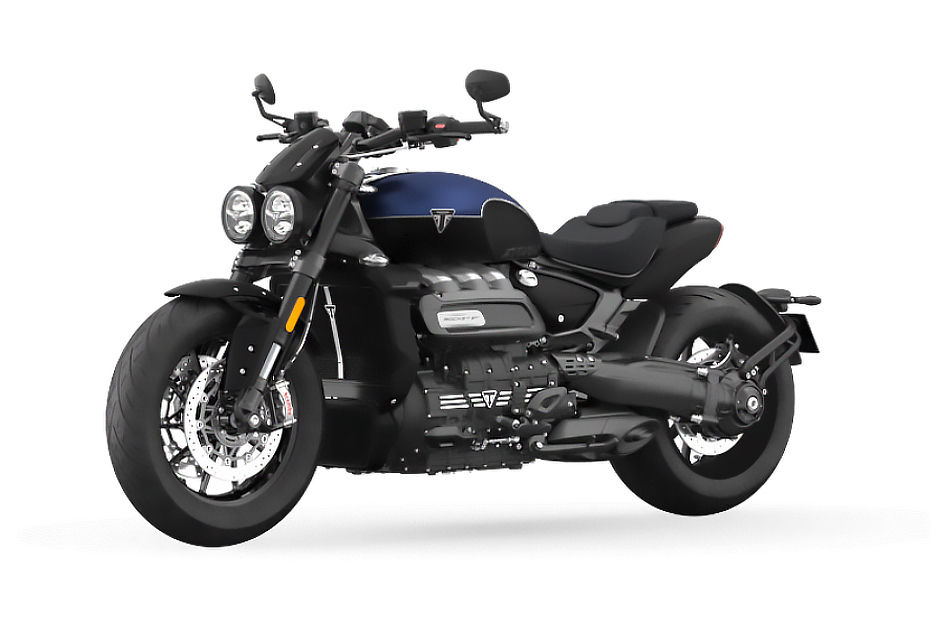Triumph Rocket 3 Satin Pacific Blue And Matt Sapphire Black colour