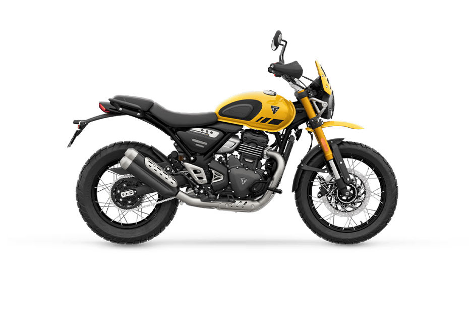 Triumph Scrambler 400 XC (2025) Racing Yellow colour
