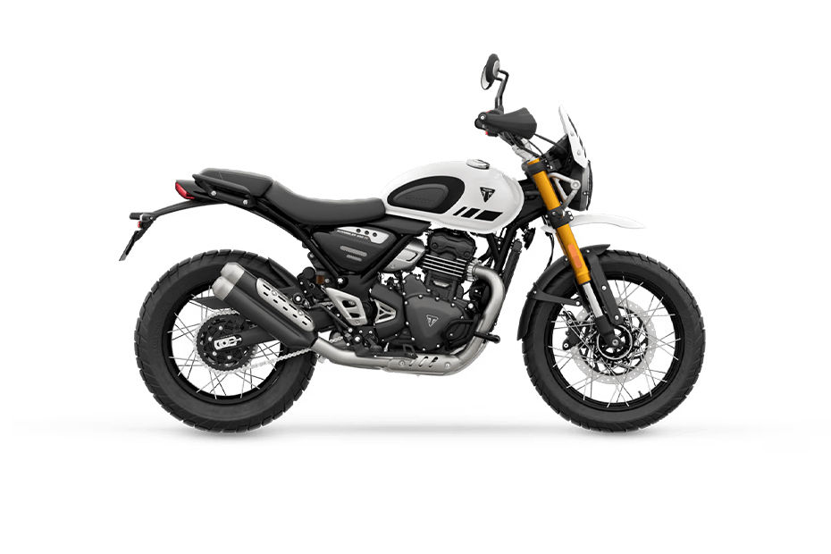 Triumph Scrambler 400 XC (2025) Vanilla White colour