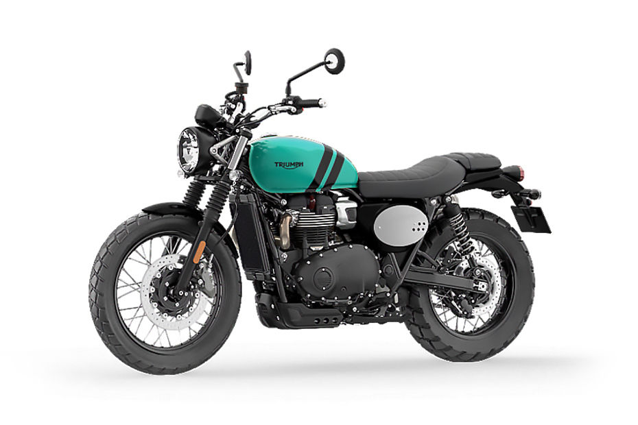 Triumph Scrambler 900 Kingfisher Blue colour