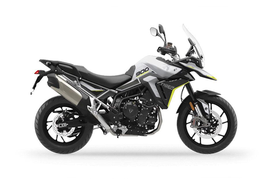 Triumph Tiger 900 Snowdonia White And Sapphire Black colour