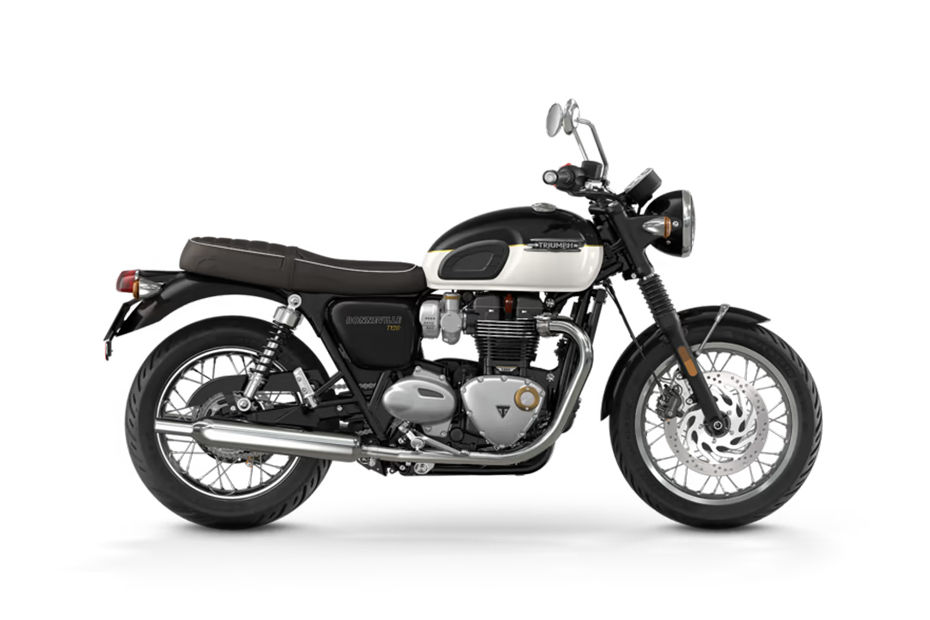 Triumph Bonneville T120 Jet Black And Fusion White colour