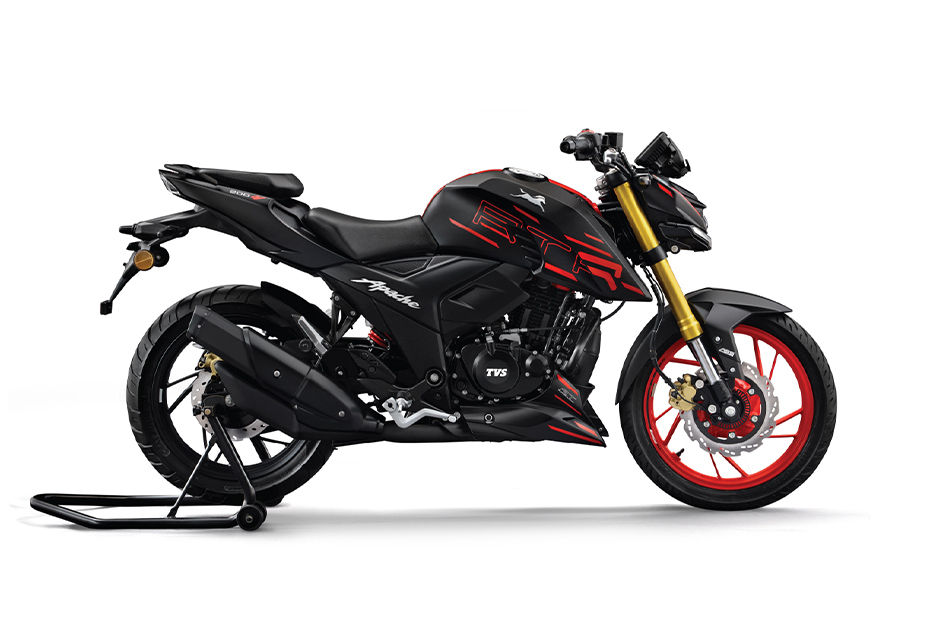 TVS Apache RTR 200 4V Matte Black colour