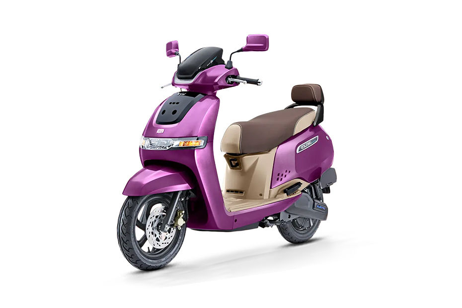 TVS iQube S Magnifecence Purple Beige colour