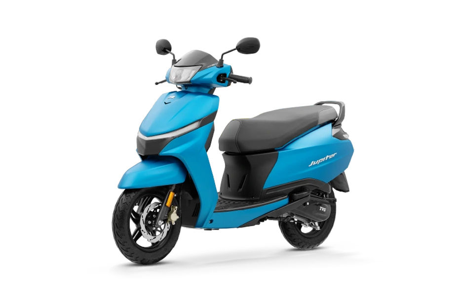 TVS Jupiter Dawn Blue Matte colour