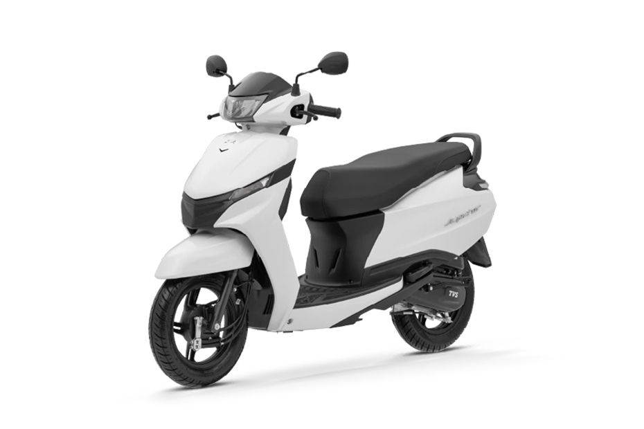 TVS Jupiter Lunar White Gloss colour