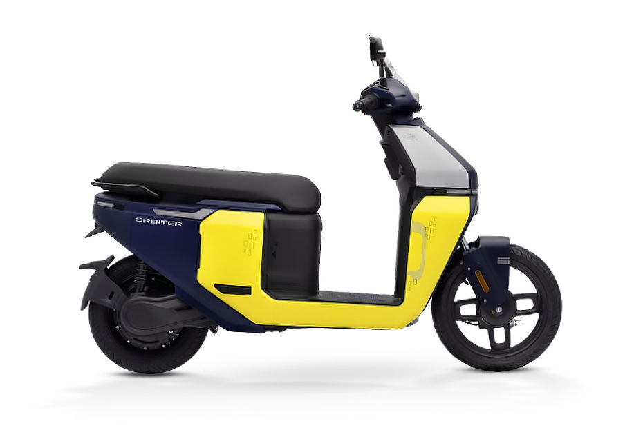 TVS Orbiter Neon Sunburst colour
