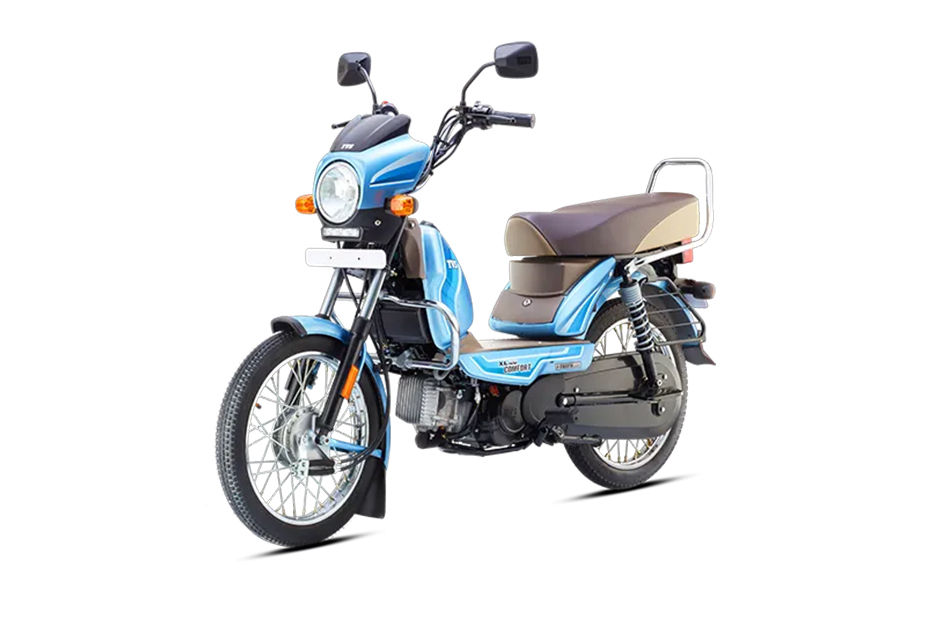 TVS XL100 Mint Blue colour