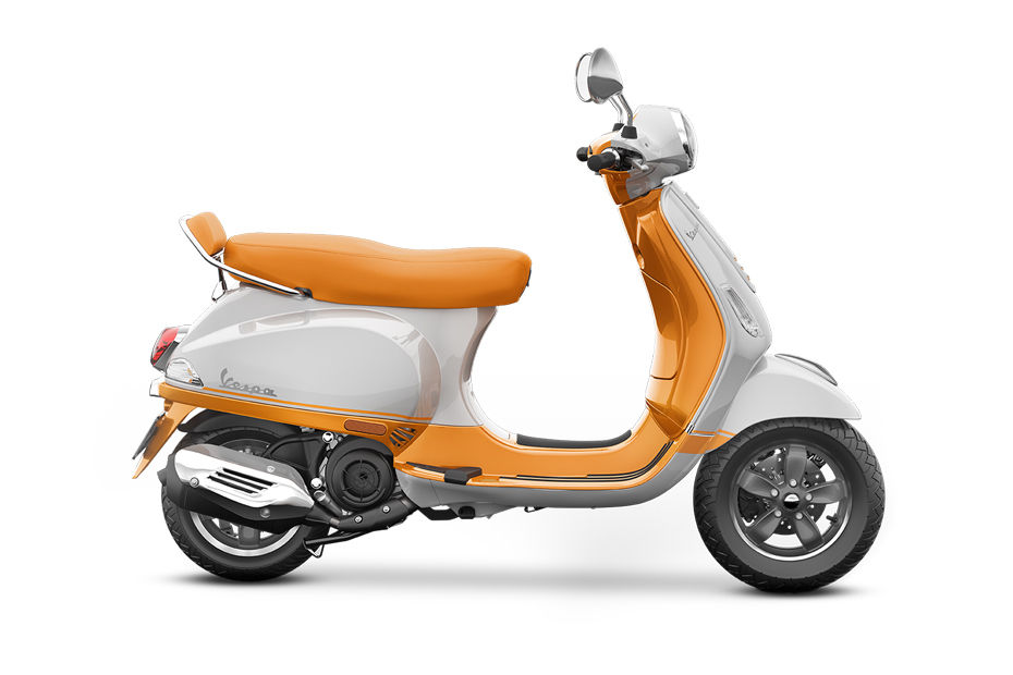 Vespa 150 Orange And White colour