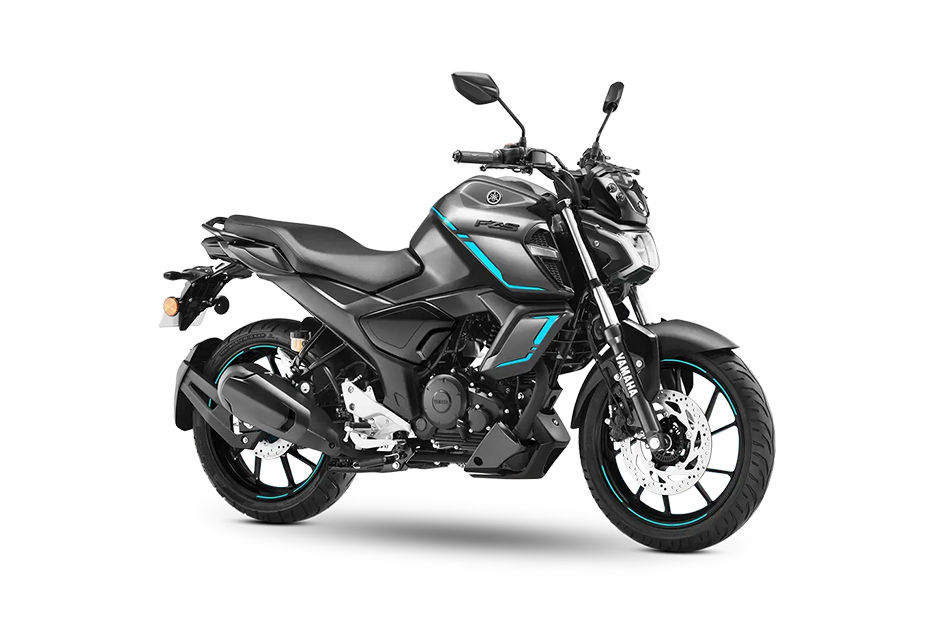 Yamaha FZ-S Fi Cyan Metallic Grey colour