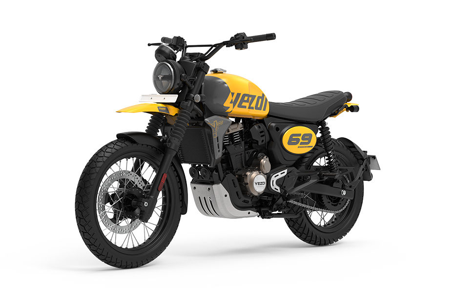 Yezdi Scrambler 350 Og Yellow colour
